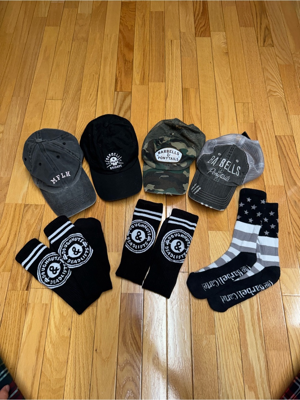 Barbell Brigade MFLH Barbells & Ponytails Hat and Accessory Bundle